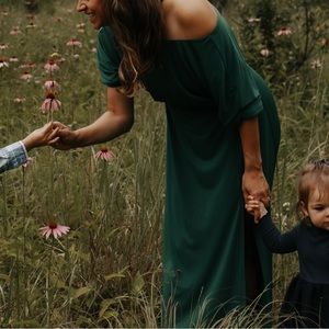 Emerald Green STUNNING Maxi with Slit
